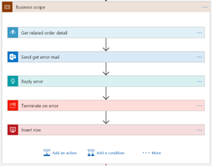 Specific error handling with azure logic app