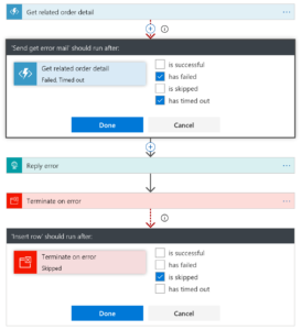 Configure run after for specific errors in azure logic app