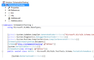 unit test xml schema vue code