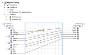 map unit test biztalk project