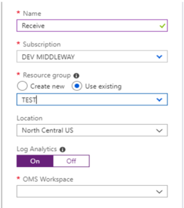 lier logic app et workspace log analytics