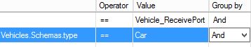 Filtering on Car type