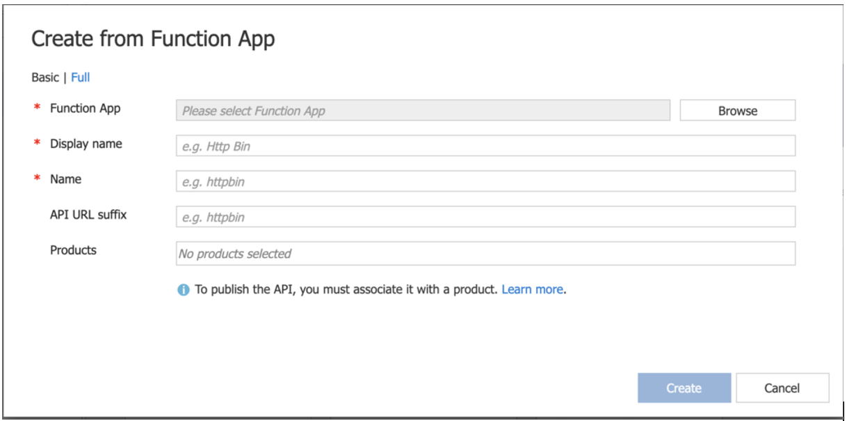 Middleway - Expose a function app with Azure API Management