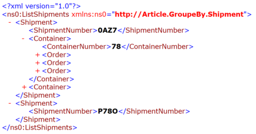 xml grouper cle unique