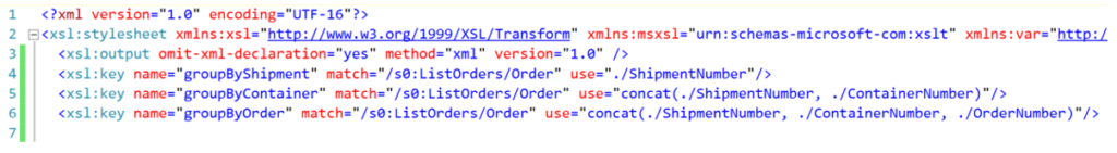 xslt liste cle