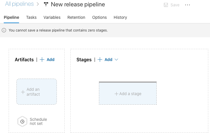 Pipeline vide