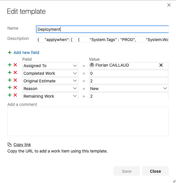 DevOps Template Configuration