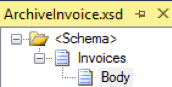 Schéma Archive Invoice