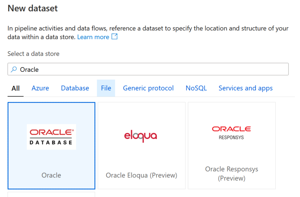 Dataset Oracle