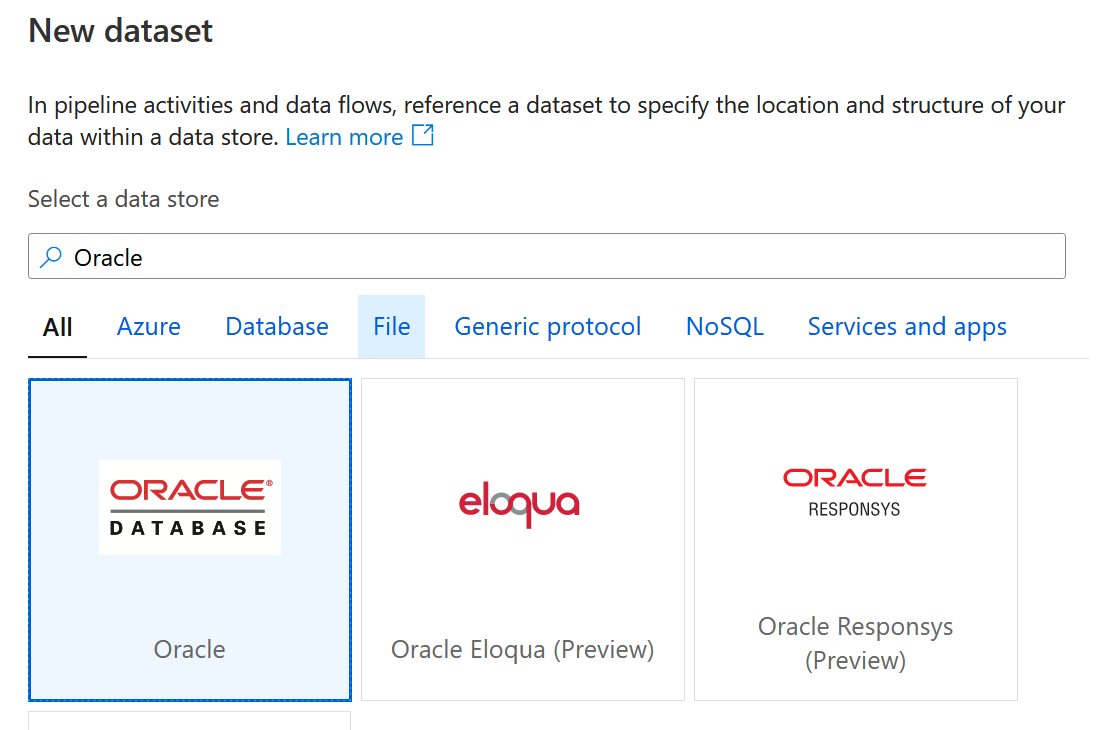 MiddleWay - Oracle data transfers via Azure Data Factory