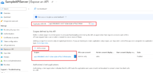 OAuth Authorization Code Azure AD Server Scope config