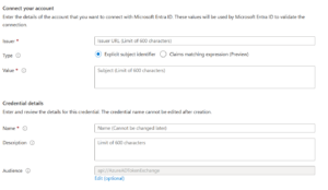 validate federate identity creation