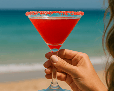cocktail on the beach