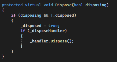 Dispose HttpClient