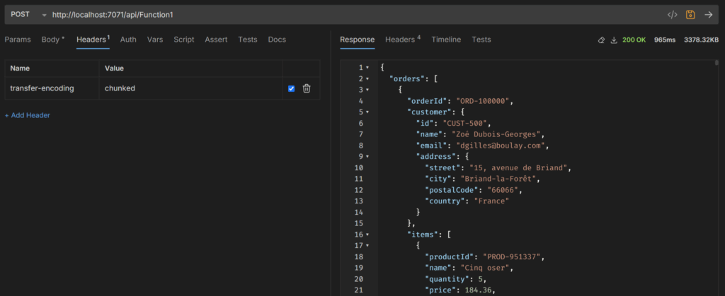 Azure Function : test 2