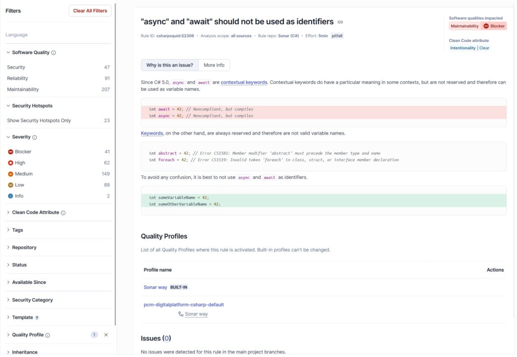 SonarQube Conditions 2